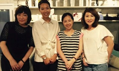 Specialty training in Tokyo with uka founder (left)
